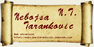 Nebojša Taranković vizit kartica